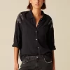 NÍCOLI PANTALÓN TACHUELAS GRIS< Denim | Pantalones