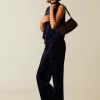 NÍCOLI PANTALÓN TERCIOPELO AZUL< Pantalones