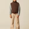 NÍCOLI PANTALÓN WIDE LEG PANA ARENA< Pantalones
