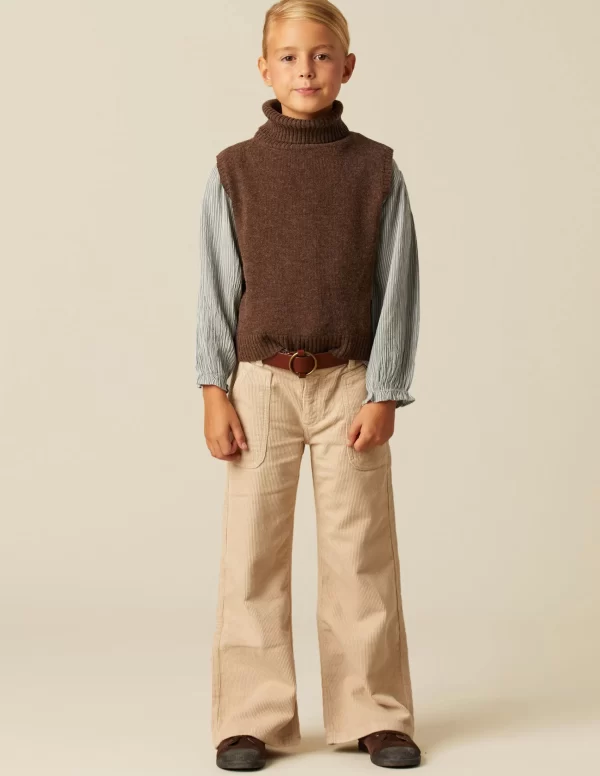 NÍCOLI PANTALÓN WIDE LEG PANA ARENA< Pantalones