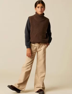 NÍCOLI PANTALÓN WIDE LEG PANA ARENA< Pantalones