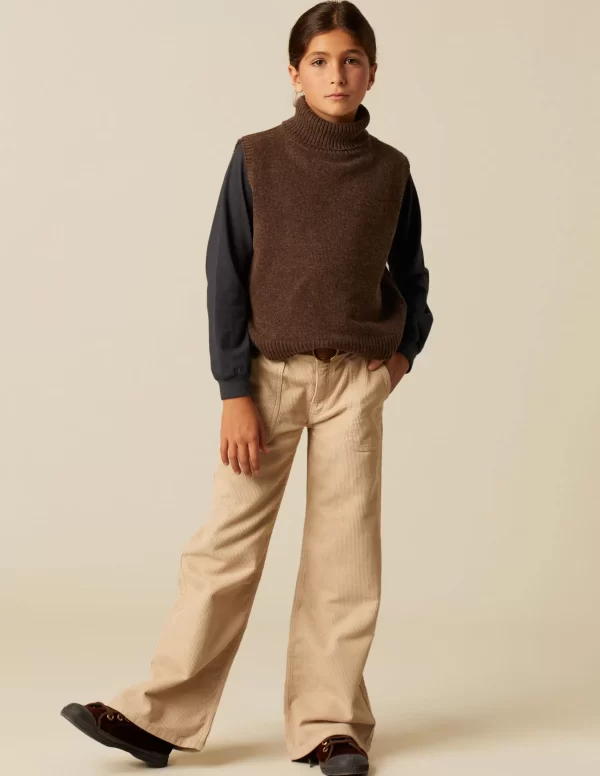 NÍCOLI PANTALÓN WIDE LEG PANA ARENA< Pantalones