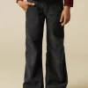 NÍCOLI PANTALÓN WIDE LEG PANA AZUL< Pantalones