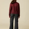 NÍCOLI PANTALÓN WIDE LEG PANA AZUL< Pantalones