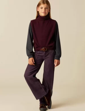NÍCOLI PANTALÓN WIDE LEG PANA< Pantalones