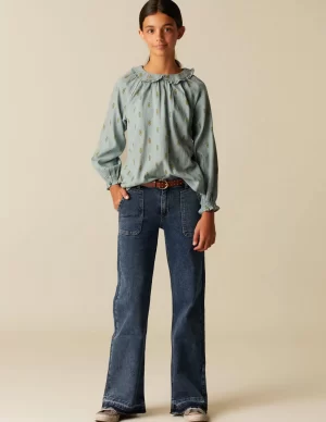 NÍCOLI PANTALÓN WIDE LEG VAQUERO< Denim | Pantalones