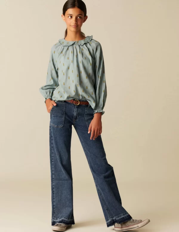 NÍCOLI PANTALÓN WIDE LEG VAQUERO< Denim | Pantalones