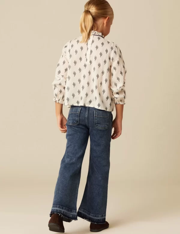 NÍCOLI PANTALÓN WIDE LEG VAQUERO< Denim | Pantalones
