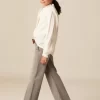 NÍCOLI PantalÓn wide leg vaquero gris claro< Denim | Pantalones
