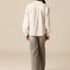 NÍCOLI PantalÓn wide leg vaquero gris claro< Denim | Pantalones