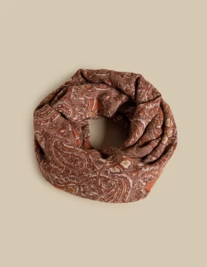 NÍCOLI PAÑOLETA PRINT MARRÓN< Pañuelos Y Chales