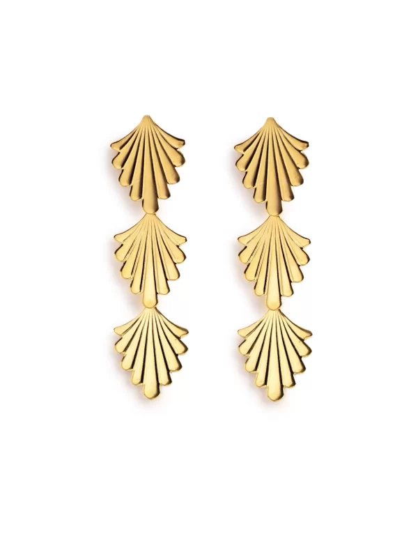 NÍCOLI PENDIENTE VINTAGE DORADO< Pendientes