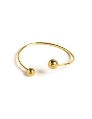 NÍCOLI PULSERA ESFERA DORADA< Pulseras