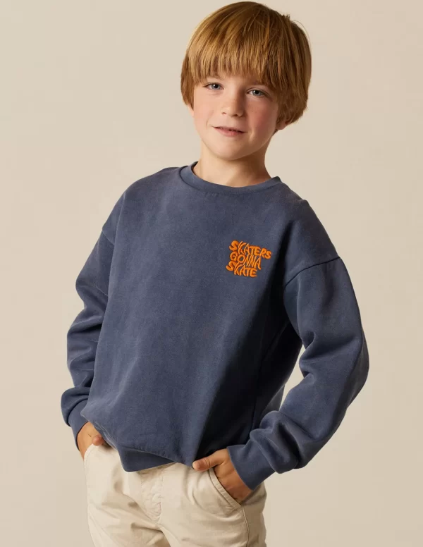 NÍCOLI SUDADERA "SKATE" AZUL< Sudaderas