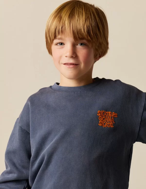 NÍCOLI SUDADERA "SKATE" AZUL< Sudaderas