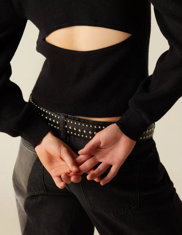 NÍCOLI TOP ABERTURA ESPALDA NEGRO< Tops