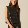NÍCOLI TOP ANIMAL PRINT BRILLO< Tops