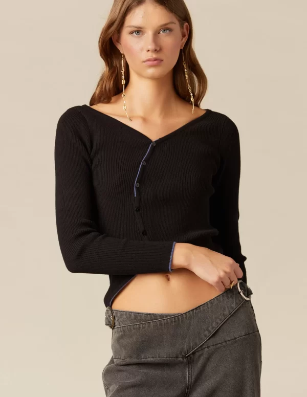 top_cruce_botones_negro_2.webp NÍCOLI TOP CRUCE BOTONES NEGRO< Tops