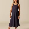 NÍCOLI VESTIDO AZUL TIRANTES BORDADO< Vestidos