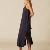 NÍCOLI VESTIDO AZUL TIRANTES BORDADO< Vestidos
