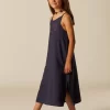 NÍCOLI VESTIDO AZUL TIRANTES BORDADO< Vestidos