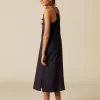 NÍCOLI VESTIDO AZUL TIRANTES BORDADOS< Vestidos