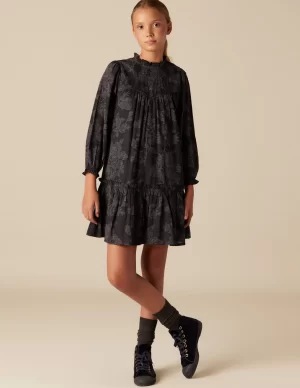 NÍCOLI VESTIDO CONTRASTE ANTRACITA< Vestidos