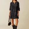 NÍCOLI VESTIDO CONTRASTE ANTRACITA< Vestidos