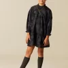 NÍCOLI VESTIDO CONTRASTE ANTRACITA< Vestidos