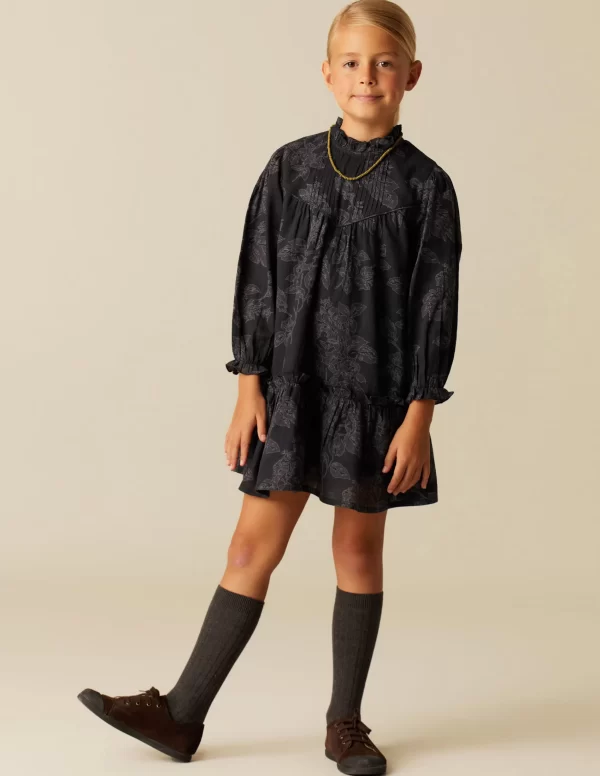 NÍCOLI VESTIDO CONTRASTE ANTRACITA< Vestidos