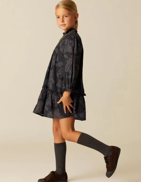 NÍCOLI VESTIDO CONTRASTE ANTRACITA< Vestidos
