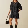 NÍCOLI VESTIDO CONTRASTE ANTRACITA< Vestidos