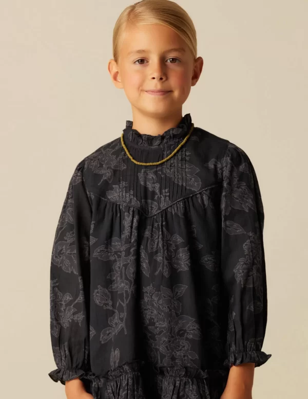 NÍCOLI VESTIDO CONTRASTE ANTRACITA< Vestidos
