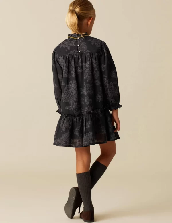 NÍCOLI VESTIDO CONTRASTE ANTRACITA< Vestidos