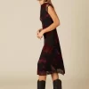 NÍCOLI VESTIDO FLOR TULLE NEGRO< Vestidos