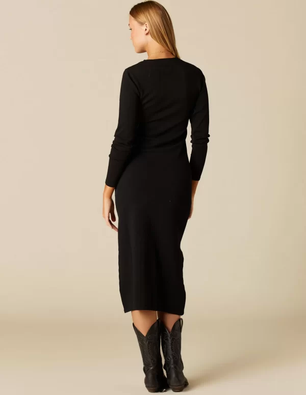NÍCOLI VESTIDO LARGO NEGRO< Vestidos