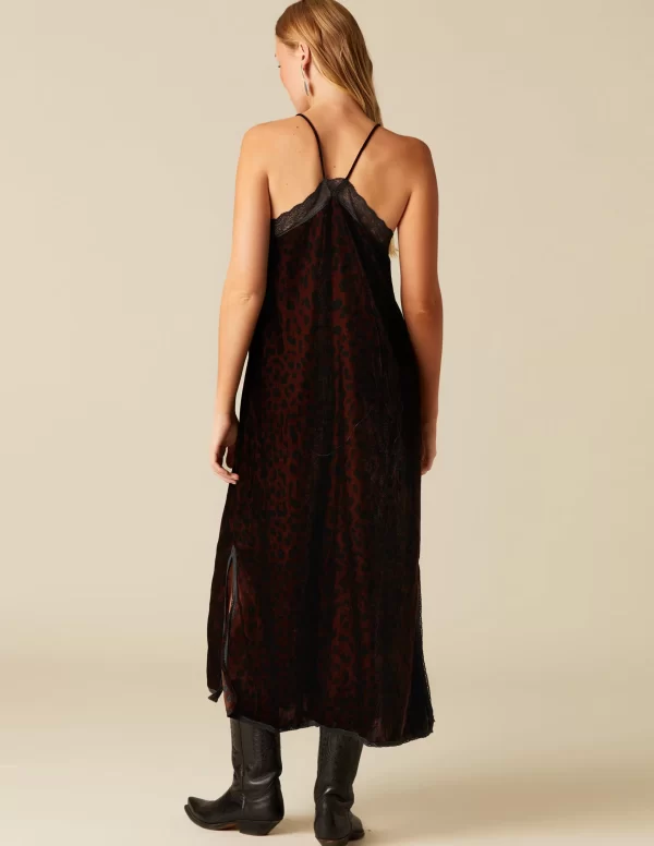 NÍCOLI VESTIDO LENCERO ANIMAL PRINT< Vestidos