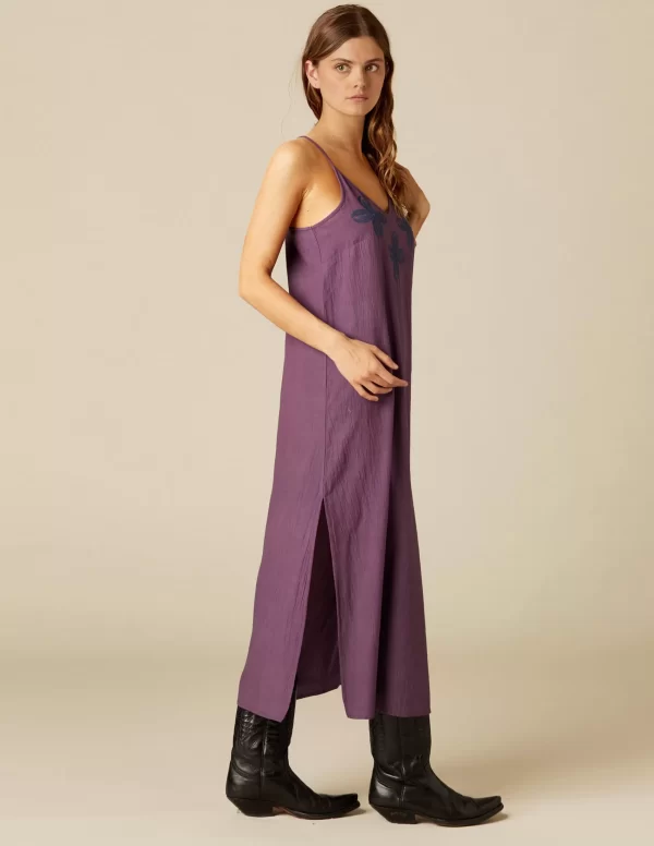 NÍCOLI VESTIDO MORA TIRANTES BORDADO< Vestidos