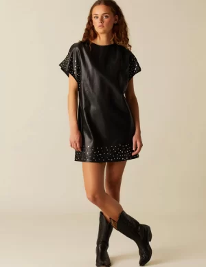NÍCOLI VESTIDO TACHUELAS ANTRACITA< Vestidos